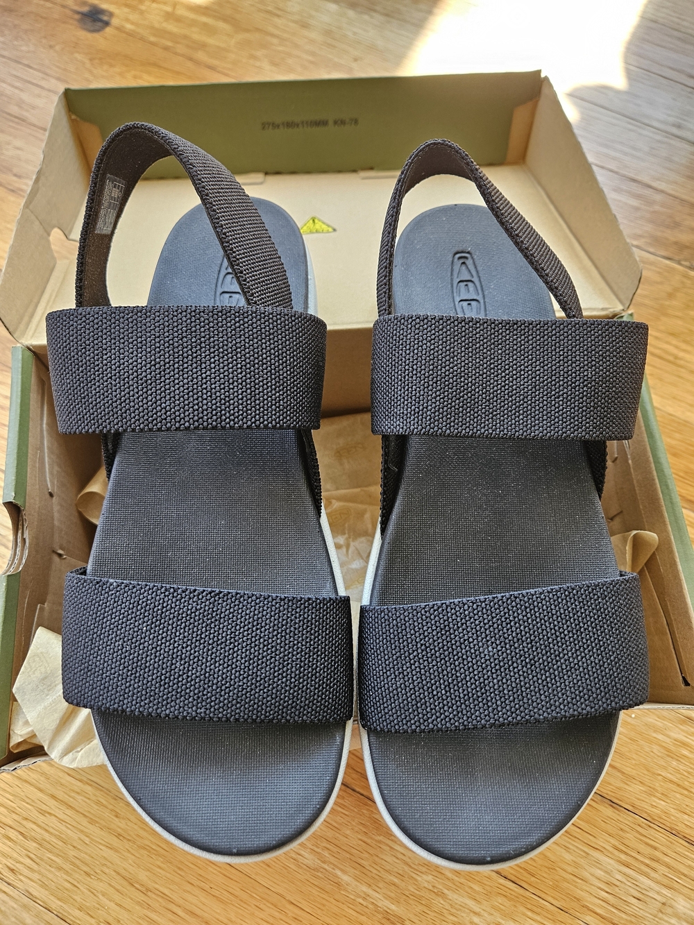 Keen Women’s Black Double-Strap Slide Sandals